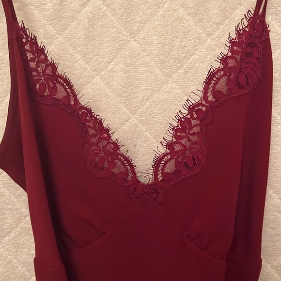 BCBG Maxazria Burgundy Jackie Romper - Picture 7 of 10